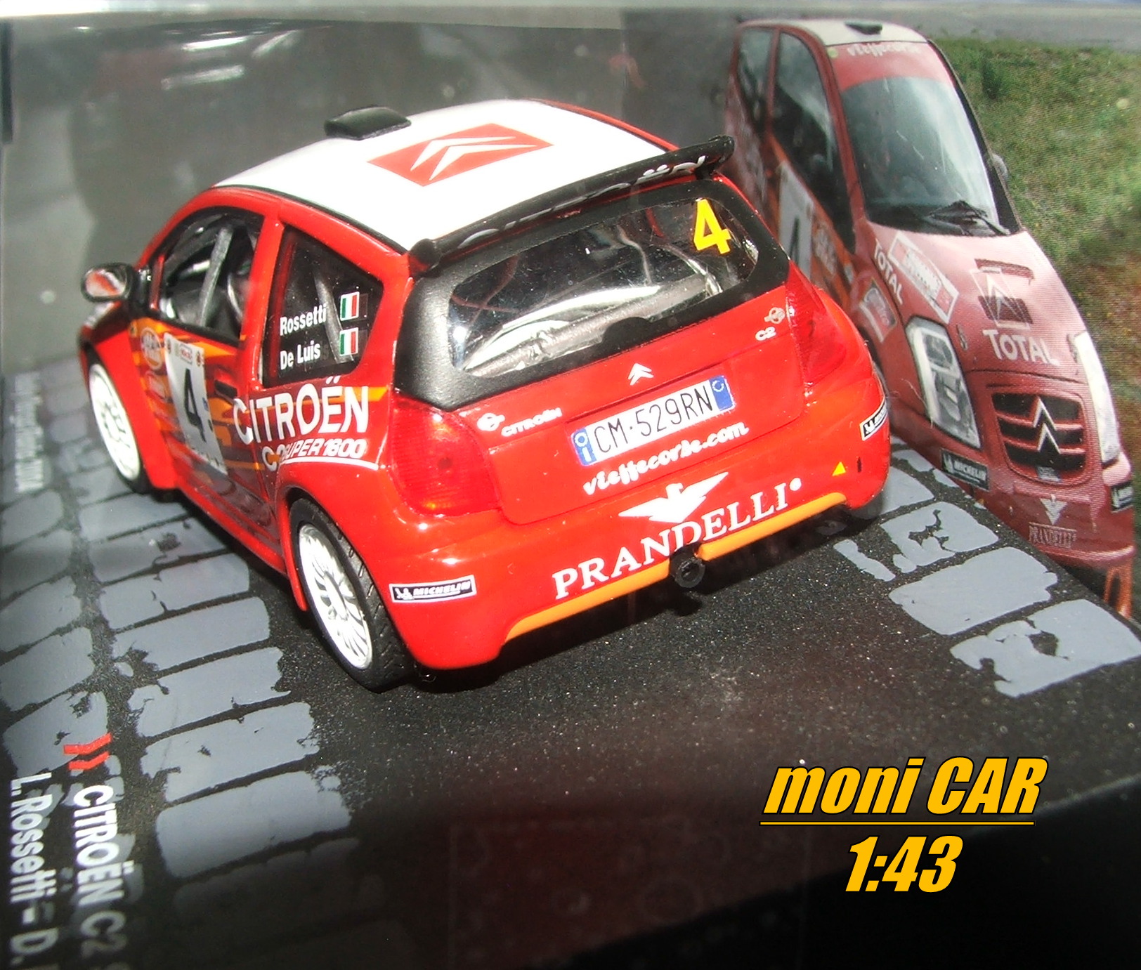 CITROEN C2 S1600 No.4 - L.Rossetti - D. De Luis - Rally Targa Florio 2004 (1:43) Altaya/IXO