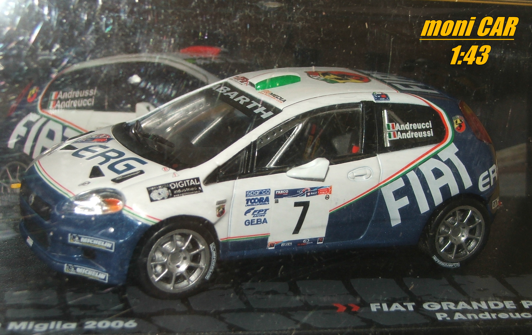 FIAT Grande Punto S2000 No.7 P. Andreucci - A. Andreussi - Rally 1000 Miglia 2006 (1:43) Altaya/IXO