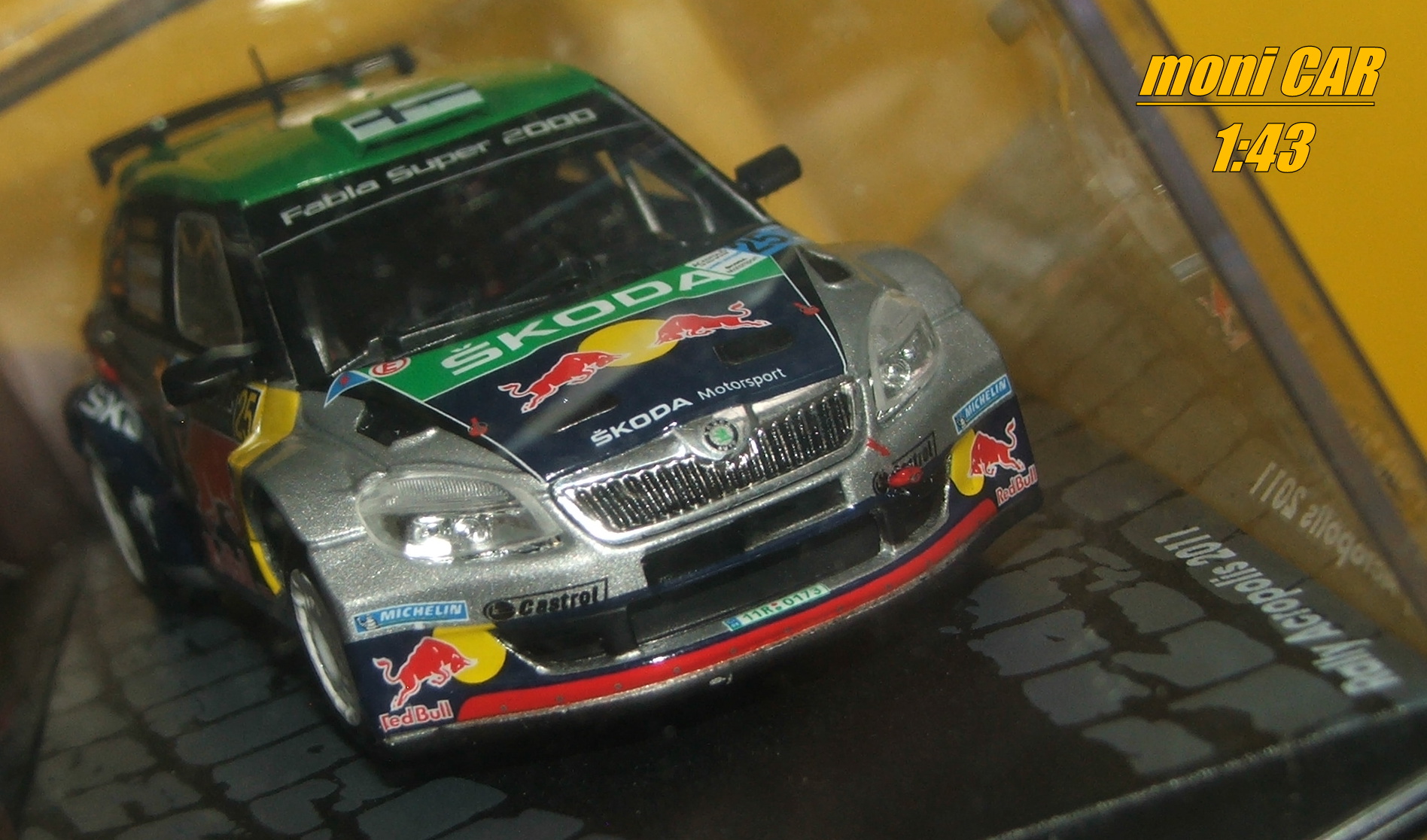 ŠKODA Fábia S2000 No.25 - J. Hänninen - M. Markkula - Rally Acropolis 2011 (1:43) Altaya/IXO