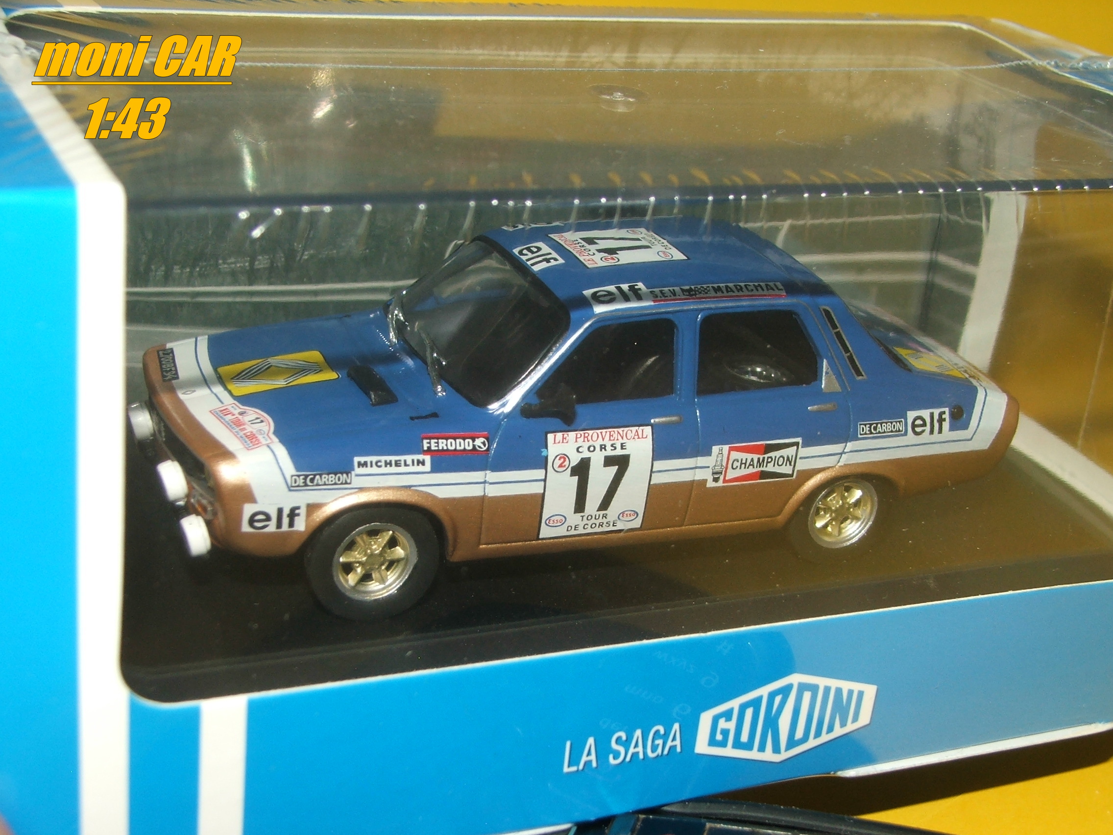 RENAULT 12 Gordini No.17 Tour de Corse - 1975 (1:43) Atlas - LA SAGA GORDINI