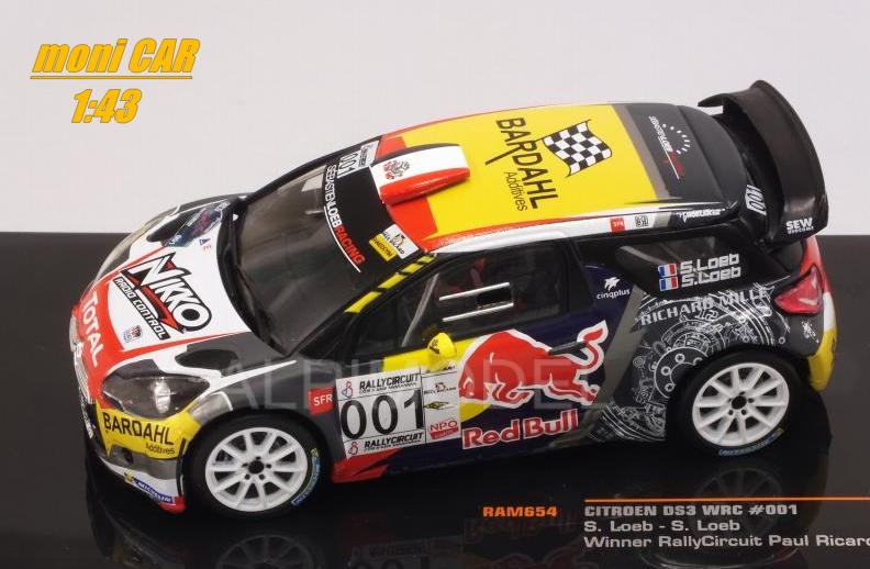 CITROEN DS3 WRC No.001 - S. Loeb - S. Loeb Winner Rally Circuit Paul Ricard 2016 (1:43) IXO