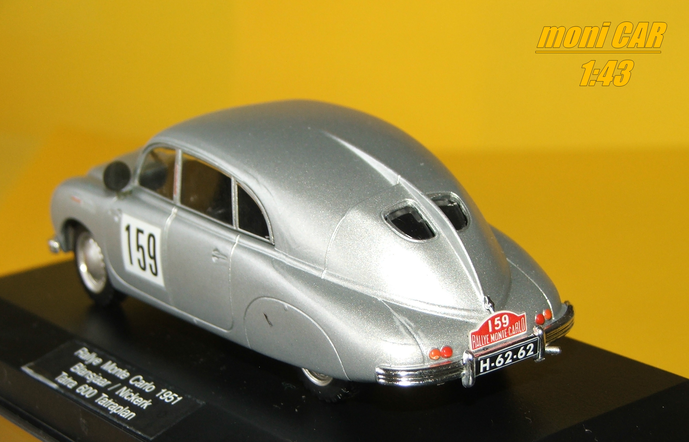 TATRA 600 Tatraplan No.159 A. Blansjaar - S. S. Nickerk Rallye - Monte Carlo 1951 (1:43) SC FOX18