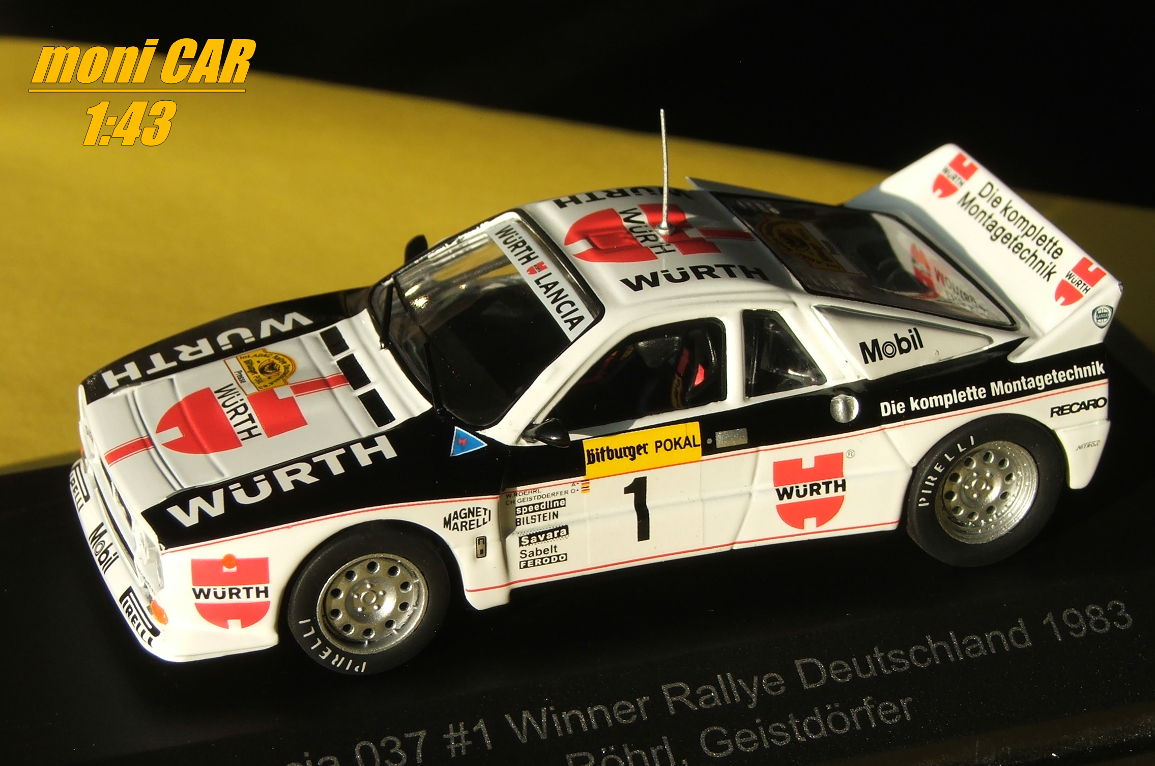LANCIA 037 No.1 W. Rohrl - C. Geistdorfer Rallye Deutschland 1983 (1:43) CMR