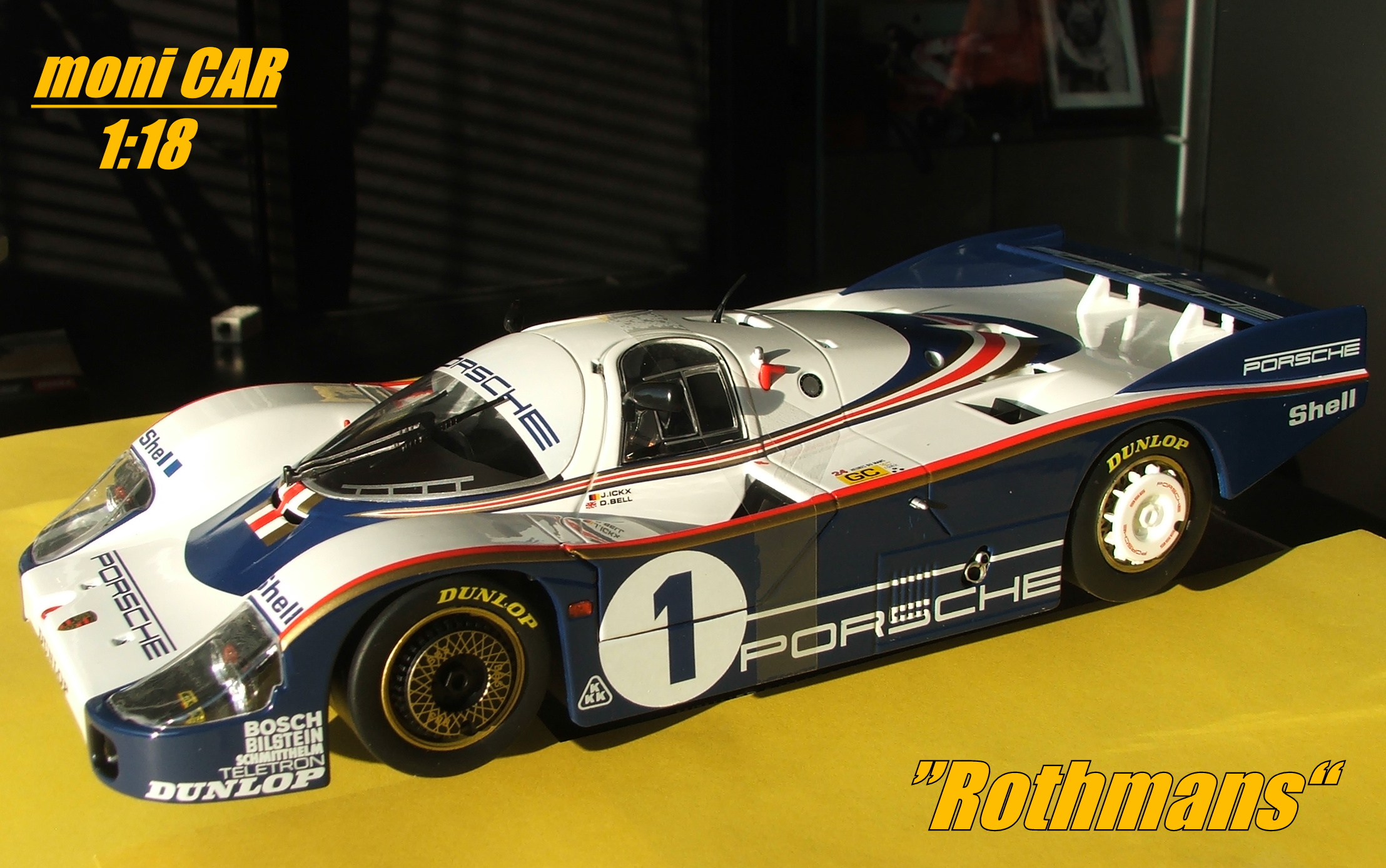 PORSCHE 956LH No.1 - Jacky Ickx / Derek Bell - Winner Le Mans 1982 "Rothmans" (1:18) SOLIDO