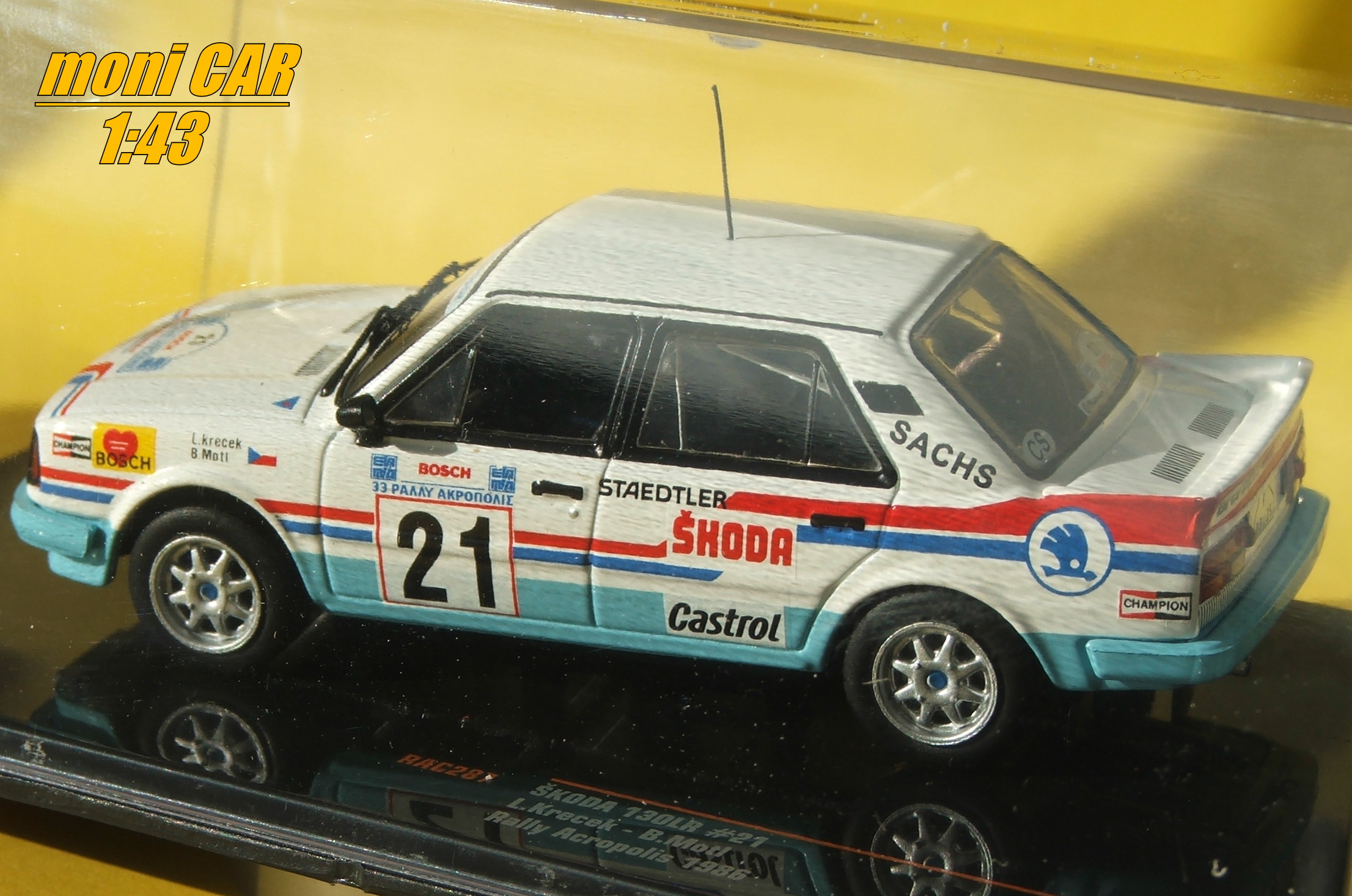 ŠKODA 130LR No.21 L. Křeček - B. Motl Rally Acropolis 1986 (1:43) IXO