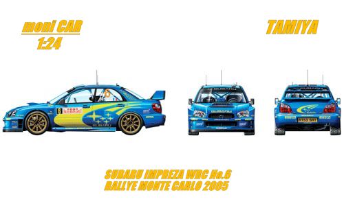 SUBARU Impreza WRC No.5 Peter Solberg-Phil Mills Rallye Mote Carlo 2005 (1:24) TAMIYA