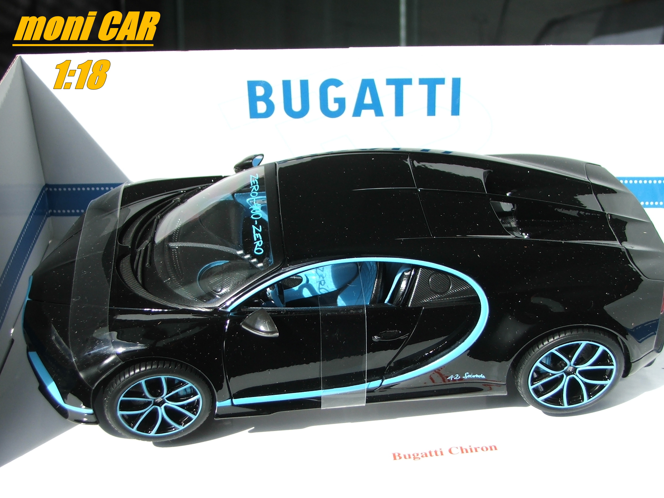 BUGATTI - CHIRON LE PATRON N 42 2017 - ZERO 400 Km/h ZERO 42 SECONDS - MONTOYA (1:18) BURAGO