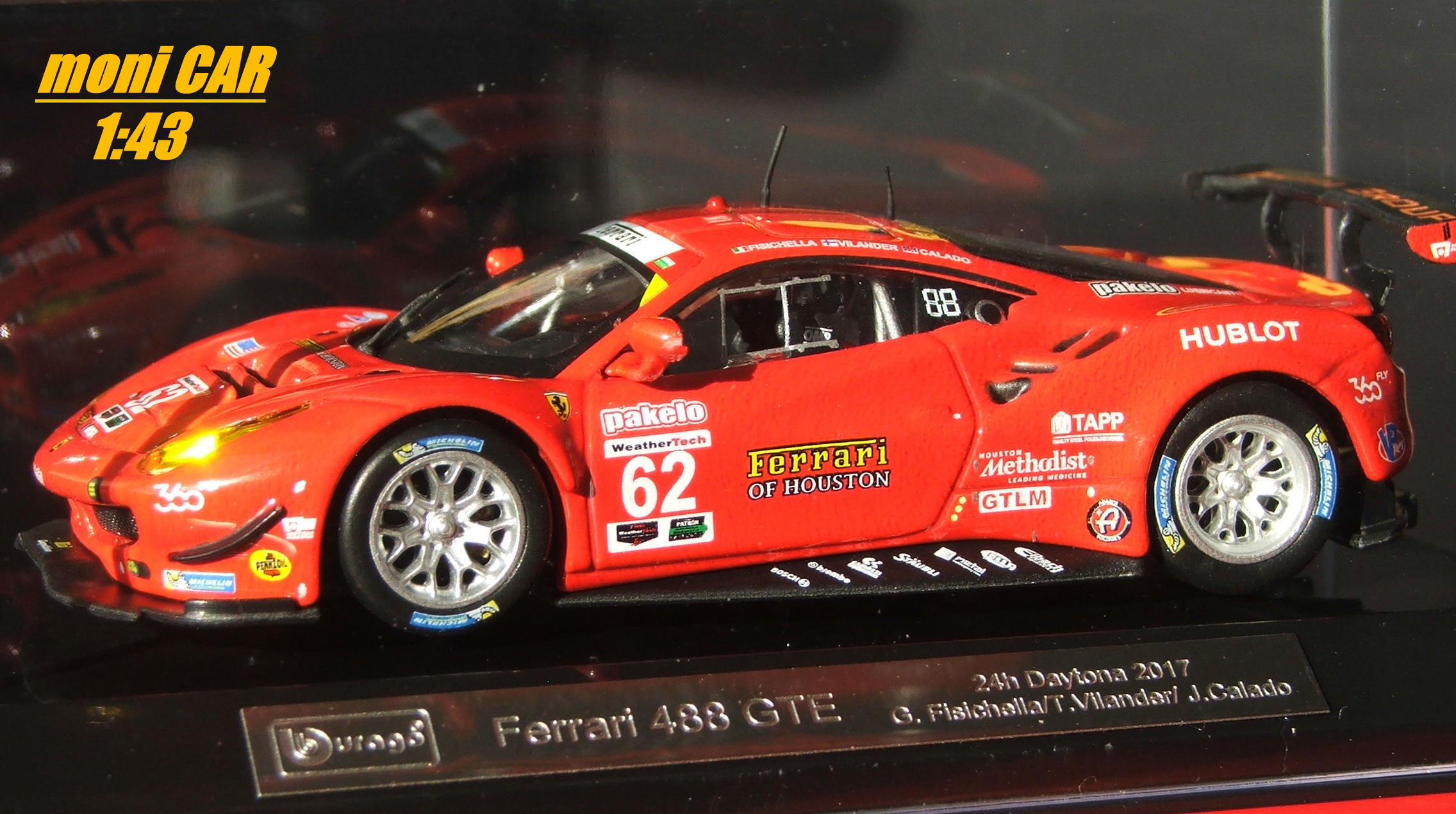 FERRARI 488 GTE - G. Fischisella/T. Vilander/J. Calado 24h Daytona 2017 (1:43) BURAGO