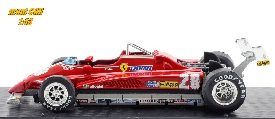 FERRARI 126C2 No.28 - Didier Pironi - Winner Long Beach GP 1982 (1:43) BRUMM