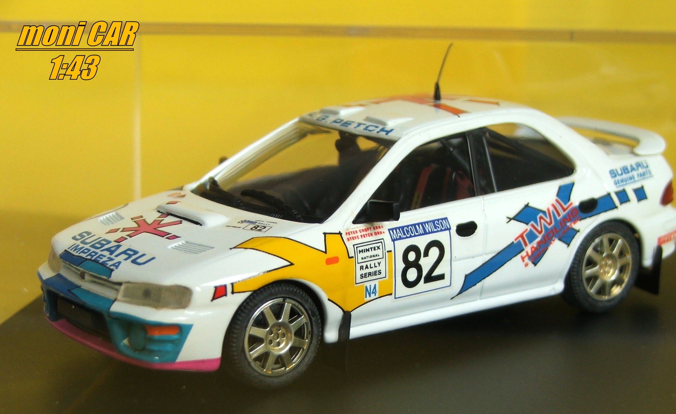 SUBARU Impreza 4x4 Turbo No.82 - G. Petch P. Croft - Malcolm Wilson Rally 1996 (1:43) TROFÉU