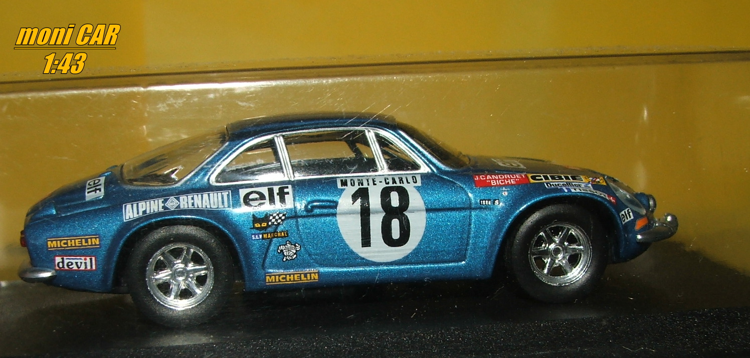Alpine Renault A110 No.18 - H-C. Andruet - "Biche" - 1er Rallye Montecarlo 1973 (1:43) Altaya/IXO