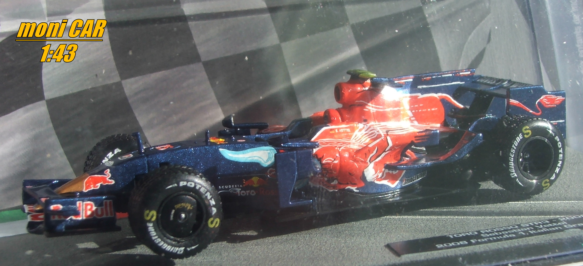 TORO ROSSO STR3 No.15 Sebastian Vettel - F1 Italian GP - 2008 (1:43) Altaya/IXO