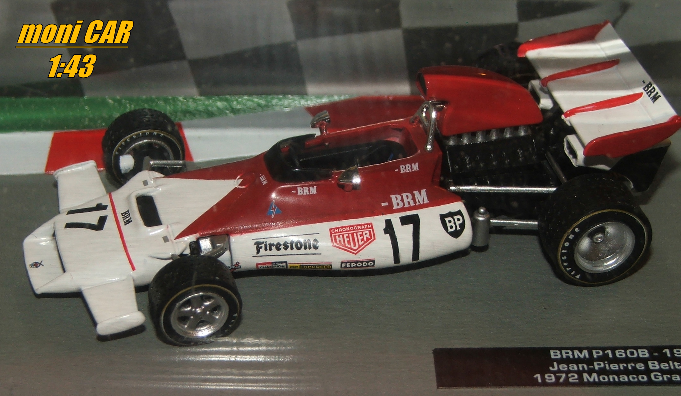 BRM P160B No.17 Jean-Pierre Beltoise - Monaco GP - 1972 (1:43) Altaya/IXO