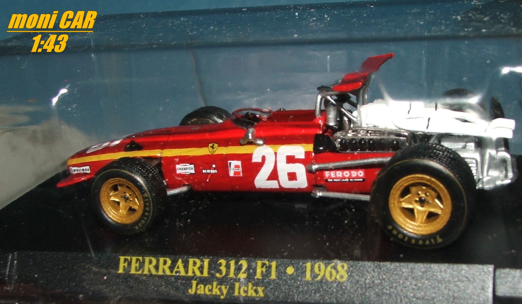 FERRARI 312 F1 No.26 Jacky Ickx - Winner France GP F1 - 1968 (1:43) Altaya/IXO