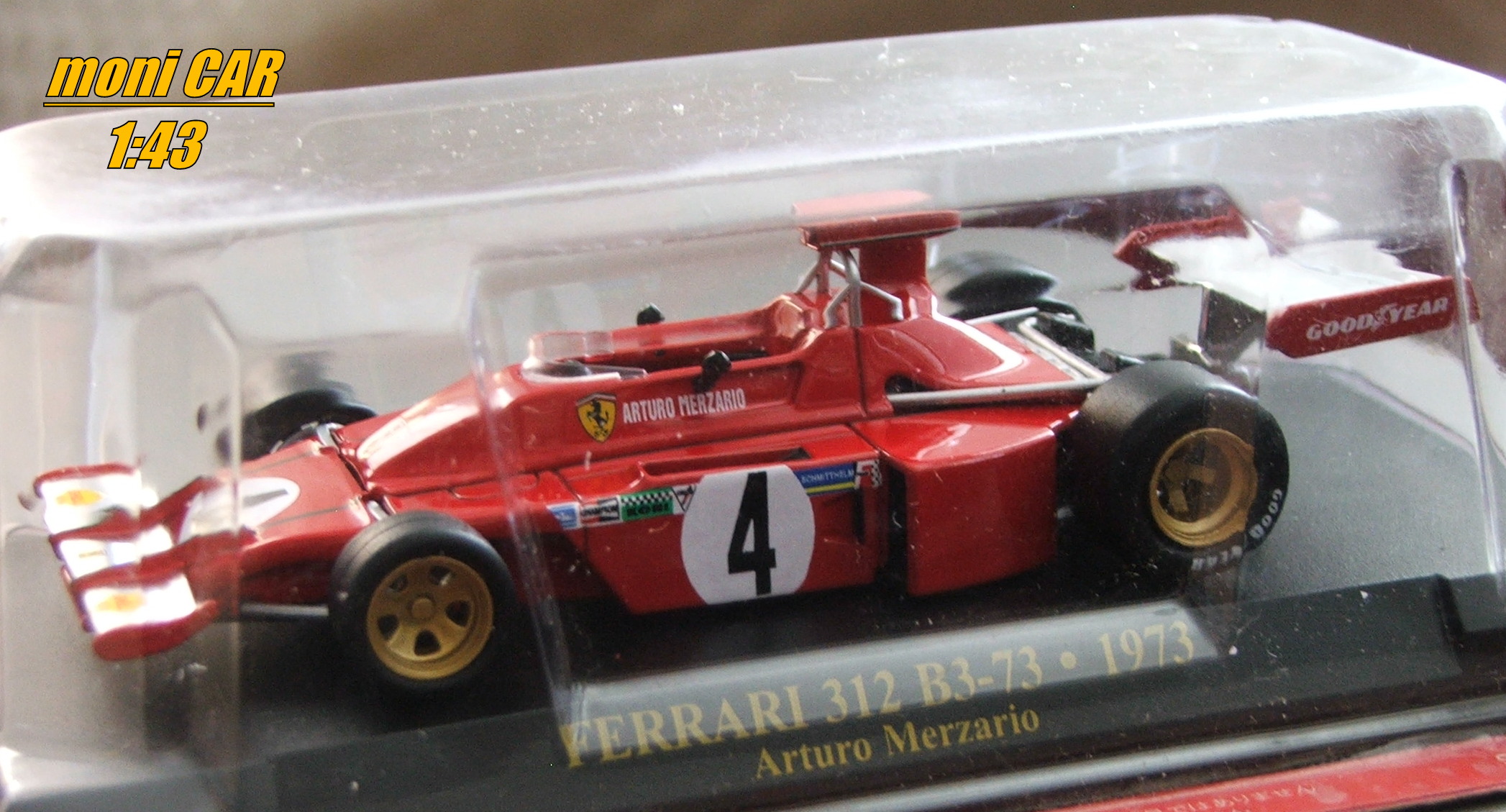 FERRARI 312 B3-73 No.4 - Arturo Merzario - F1 - 1973 (1:43) Altaya/IXO