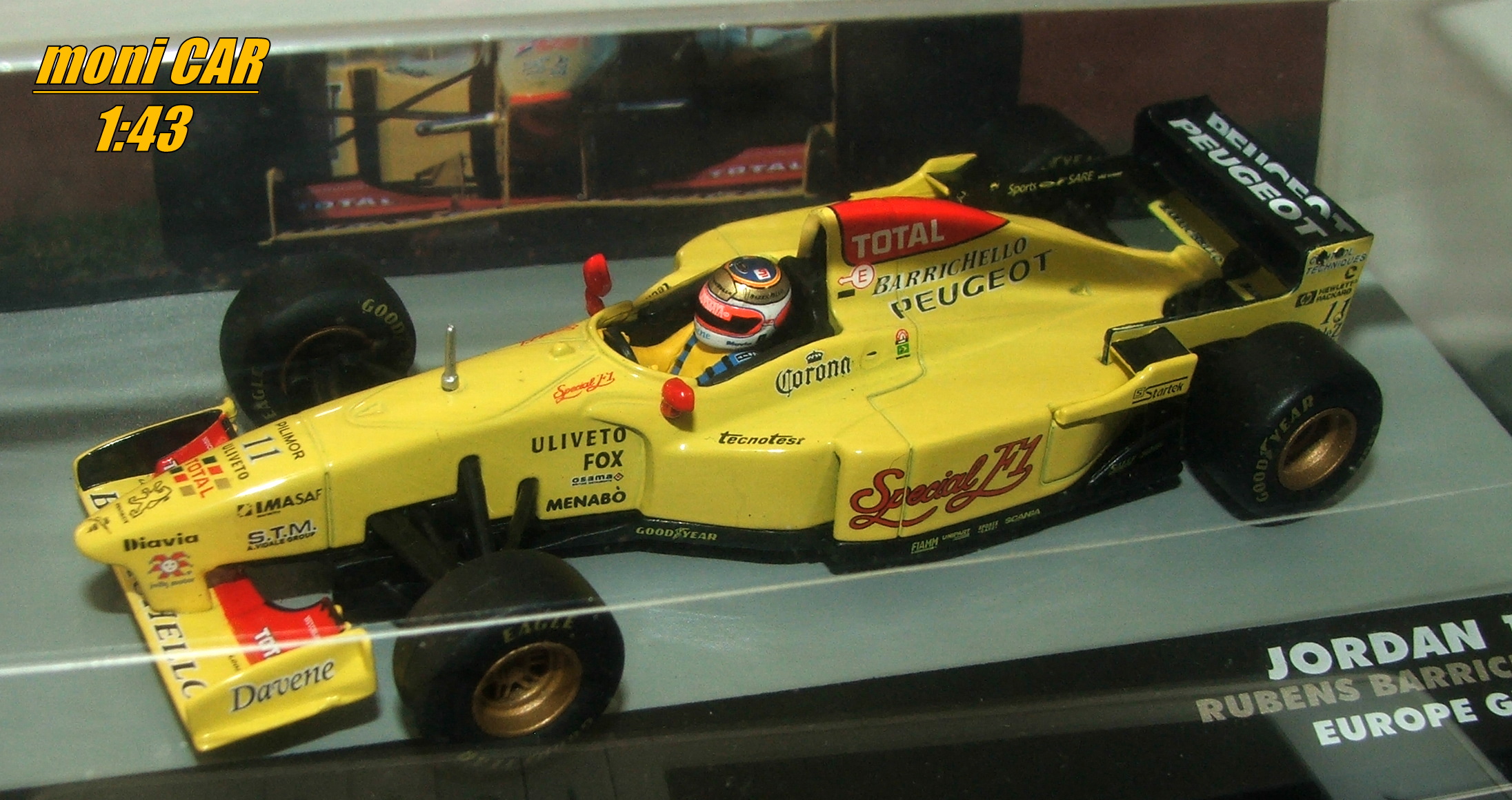 JORDAN 196 No.11 Rubens Barrichelo EUROPE GP F1 - 1996 (1:43) Altaya/IXO