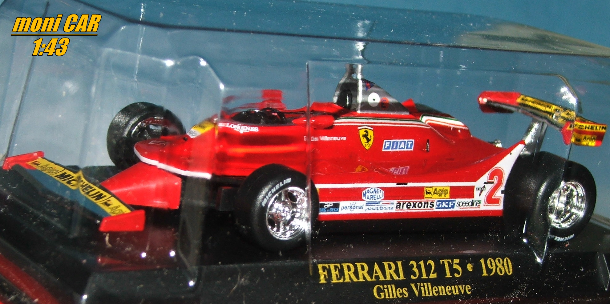 FERRARI 312 T5 No.2 - Gilles Villeneuve - 1980 (1:43) Altaya/IXO