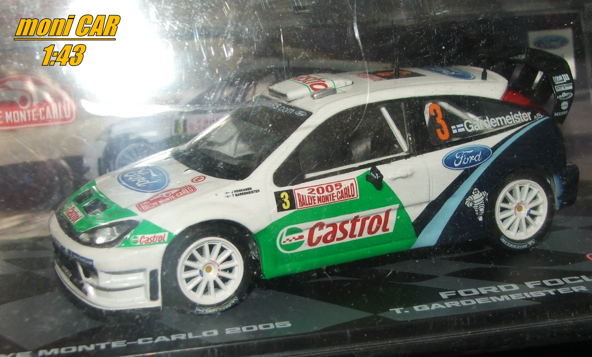 FORD Focus RS WRC No.3 T. Gardemeister - J. Honkanen Rallye Monte Carlo 2005 (1:43) Altaya/IXO