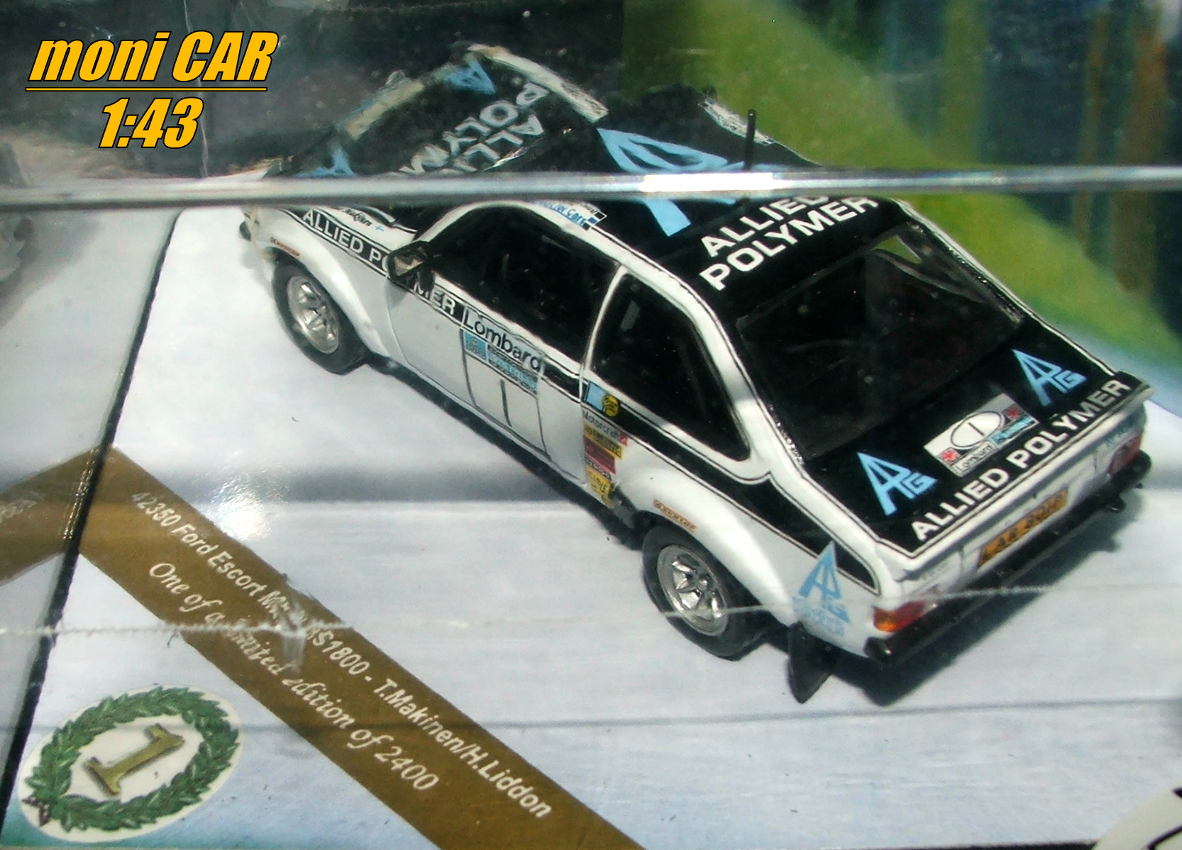 FORD Escort Mk II RS 1800 - T. Makinen - H. Liddon - Winner RAC Lombard Rally 1975 (1:43) Vitesse