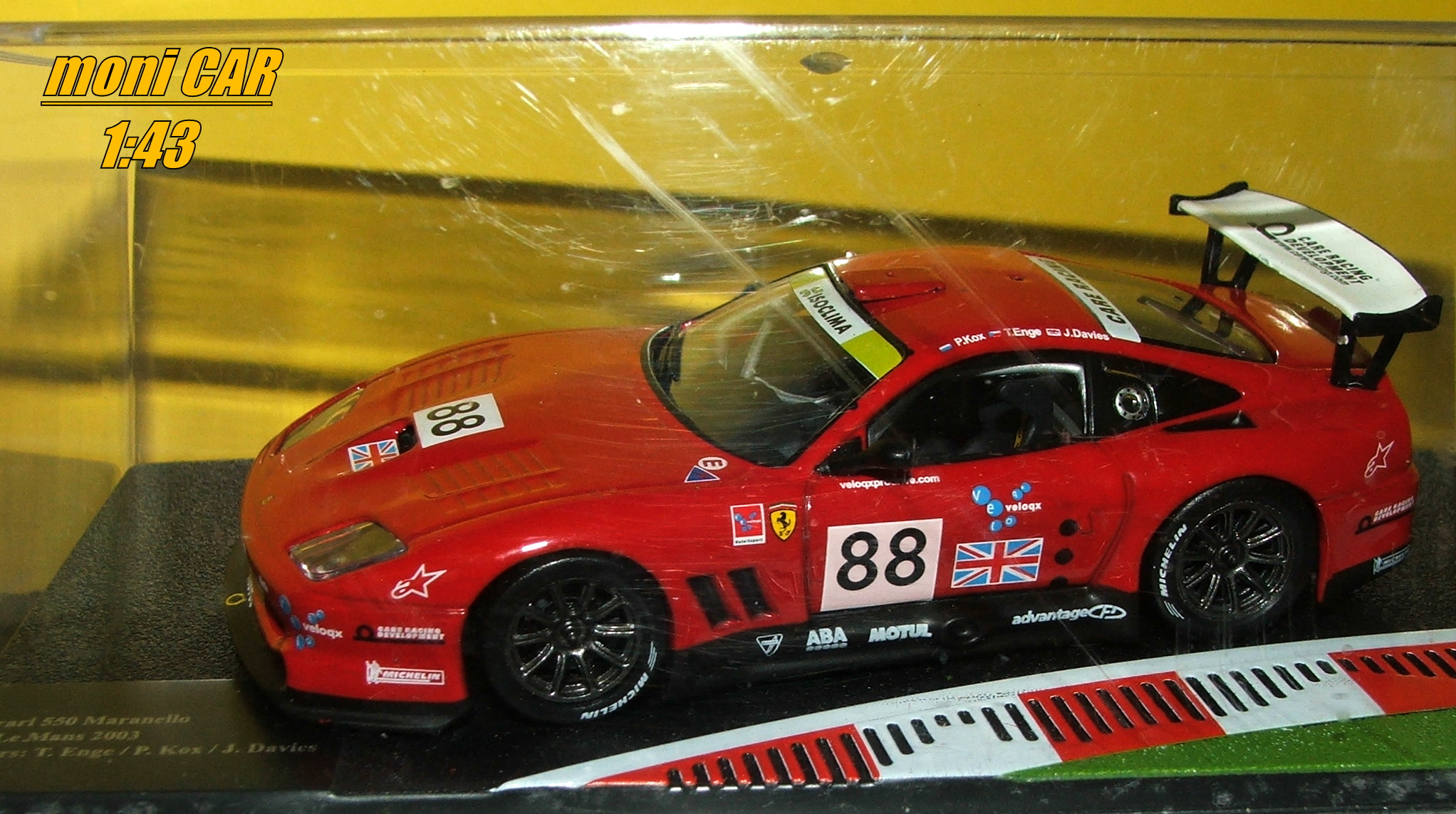 FERRARI 550 Maranello No.88 T. Enge-P. Kox-J. Devies 24h Le Mans 2003 (Altaya/IXO