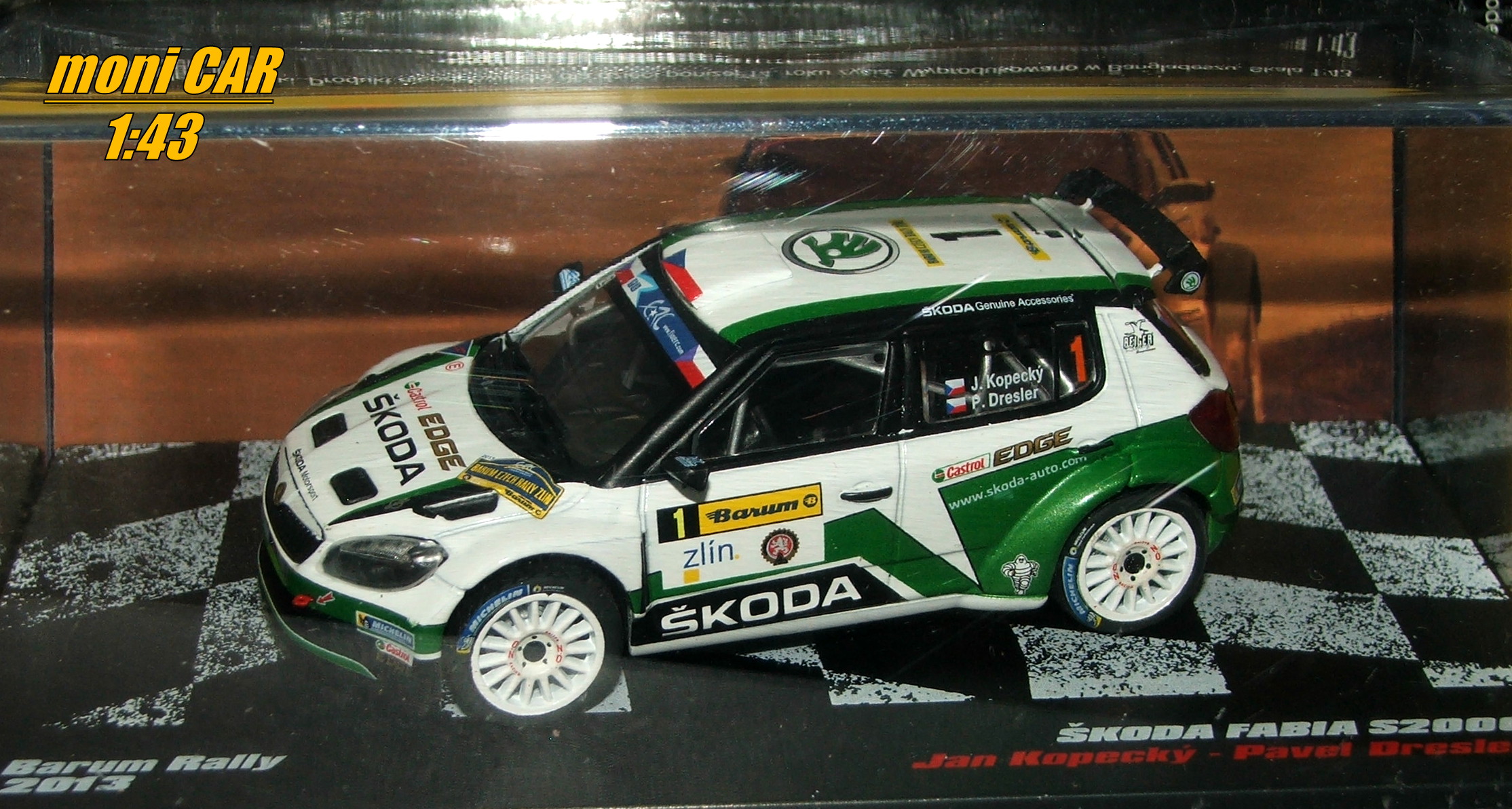 ŠKODA Fabia S2000 No.1 - Jan Kopecký - Pavel Dresler Barum rally 2013 (1:43) DeAgostini