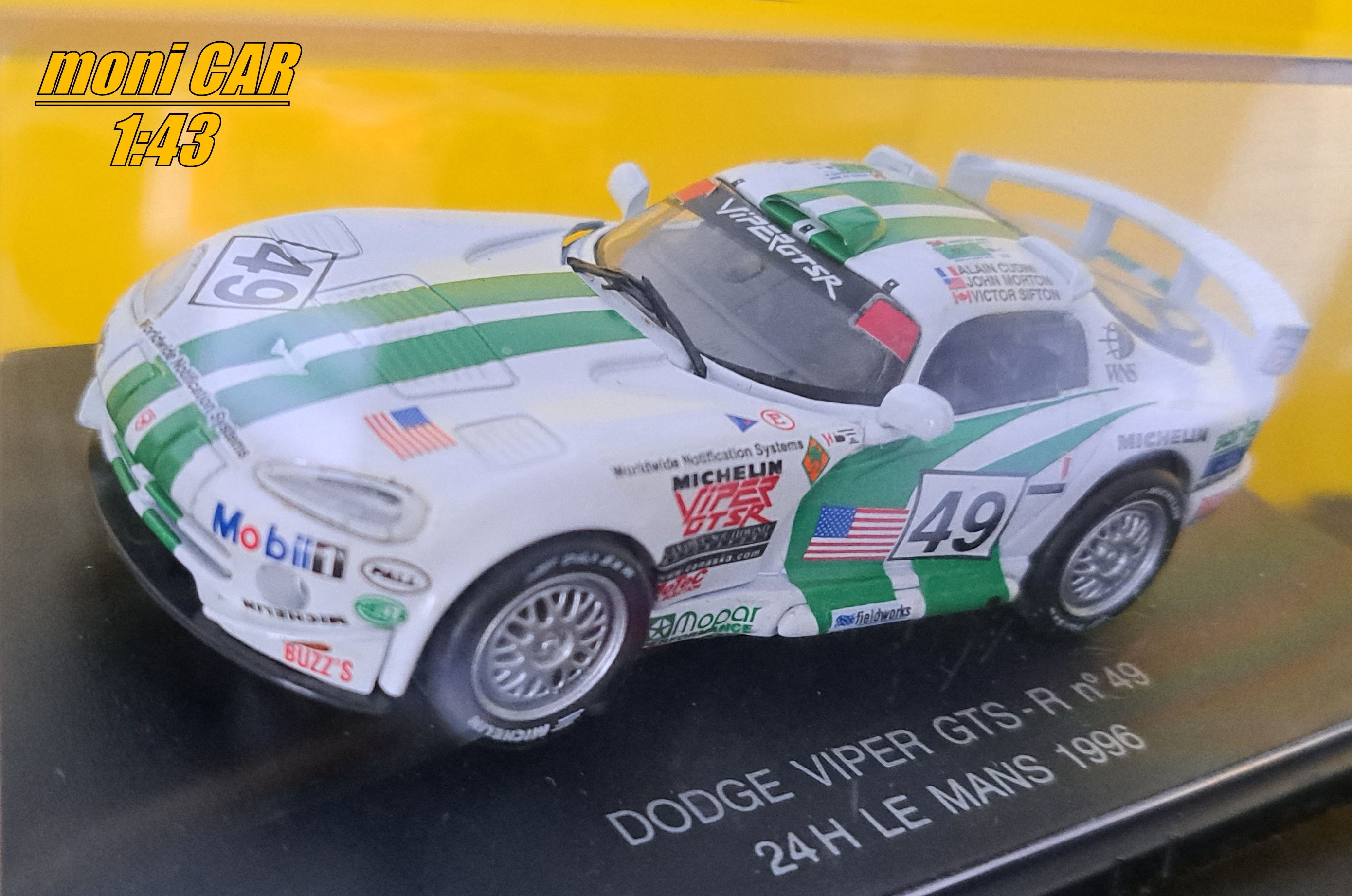 DODGE Viper GTS-R No.49 Alain Cudini - John Morton - Victor Sifton - 24 H Le Mans 1996 (1:43) UH EAGLE´S RACE