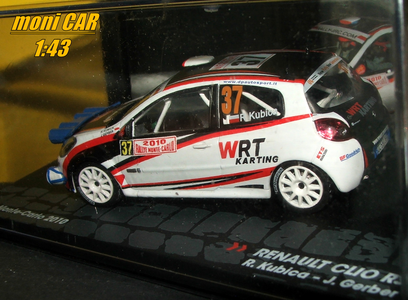 RENAULT Clio R3 No.37 - R. Kubica - J. Gerber - Rallye Monte Carlo 2010 (1:43) Altaya/IXO