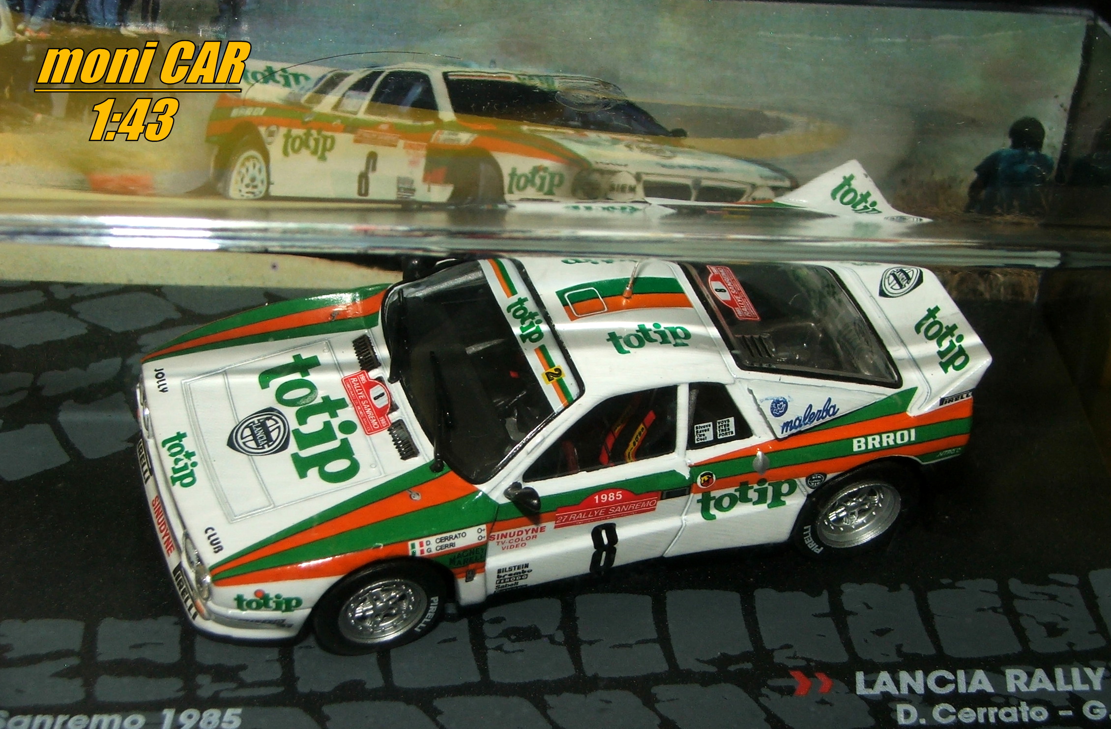 LANCIA Rally 037 No.8 - D.Cerrato - G. Cerri - Rally Sanremo 1985 (1:43) Altaya/IXO