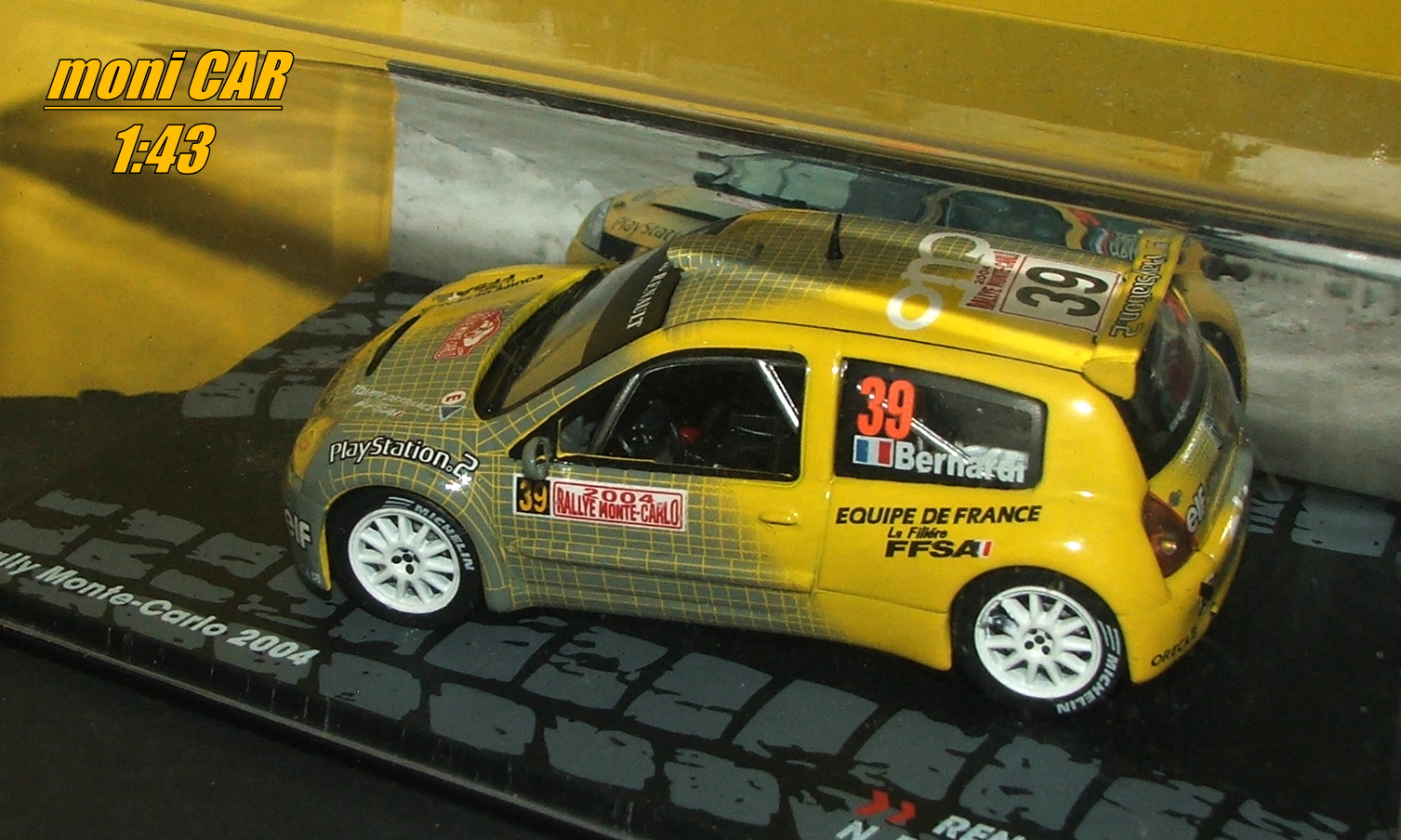 RENAULT Clio S1600 No.39 - N. Bernardi - D. Giraudet Rallye Monte Carlo 2004 (1:43) Altaya/IXO