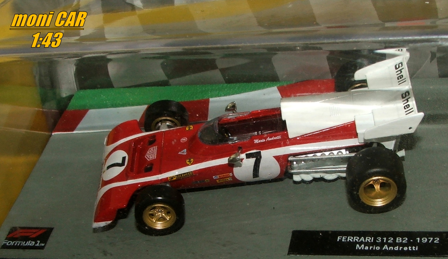 FERRARI 312 B2 No.7 - Mario Andretti F1 - 1972 (1:43) Altaya/IXO