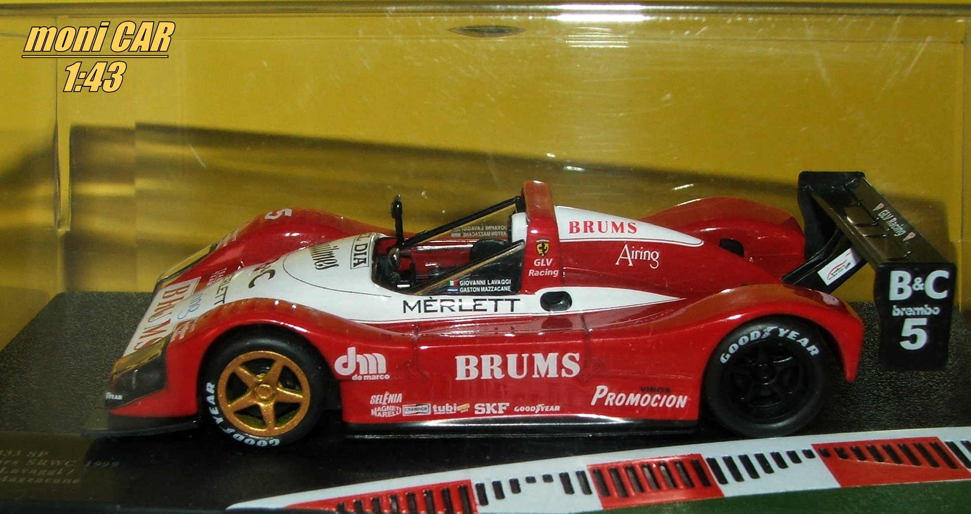 FERRARI F333 SP No.5 - G. Lavaggi - G. Mazzacane - Magny-Cours SRWC 1999 (1:43)
