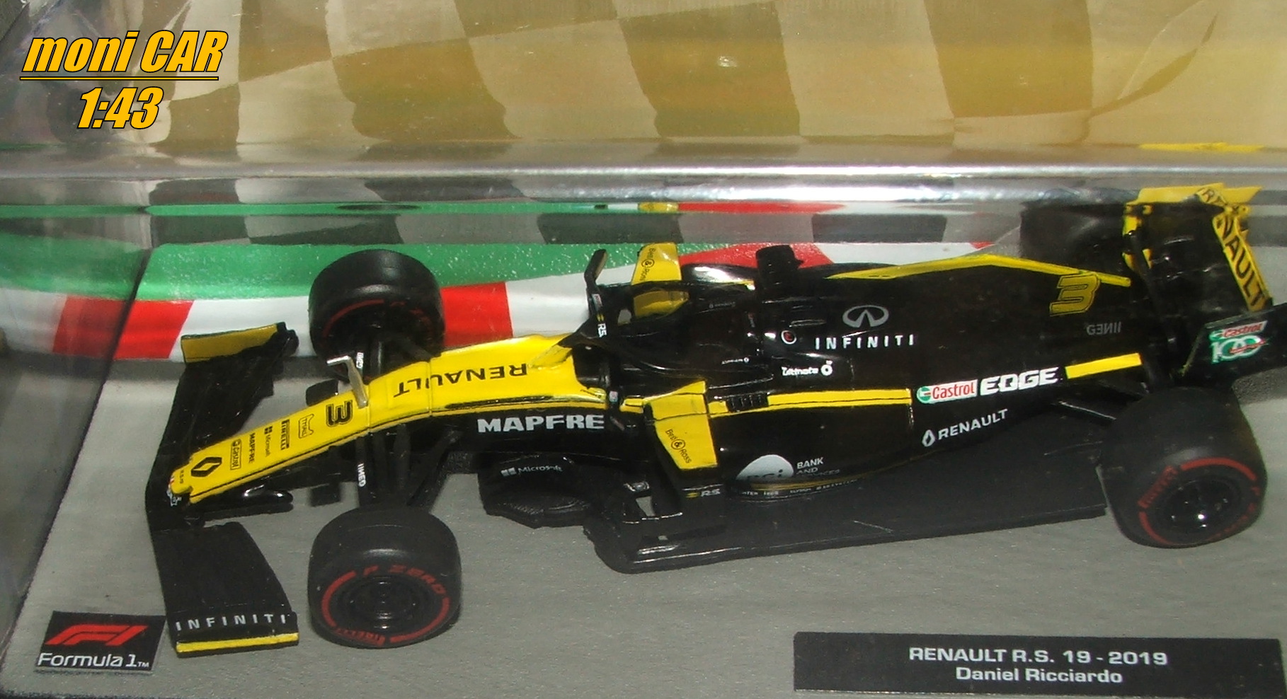 RENAULT R.S.19 No.3 - Daniel Ricciardo - F1 - 2019 (1:43) Altaya/IXO