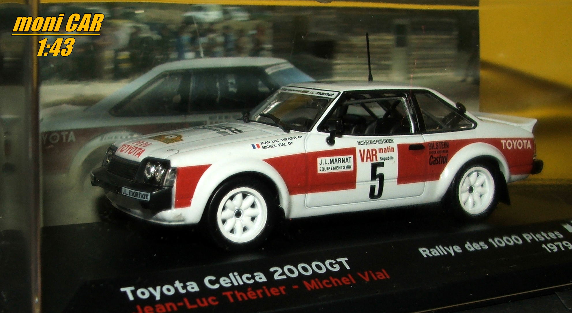 TOYOTA Celica 2000GT No.5 Jean-Luc Thérier - Michael Vial - Rallye des 1000 Pistas 1979 (1:43) Altaya/IXO