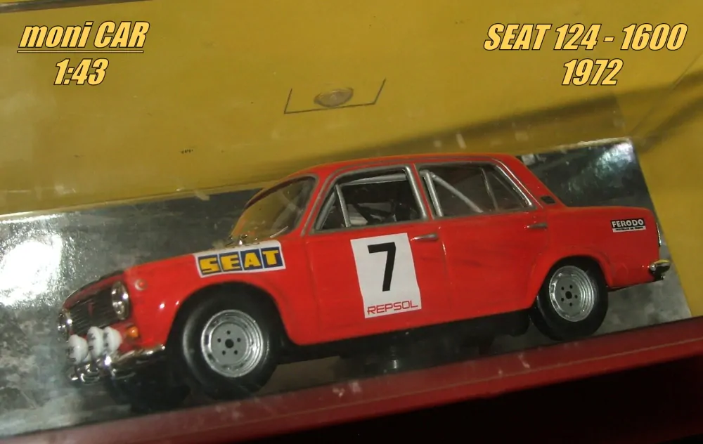 SEAT 124 - 1600 No.7 Salvador Canellas - Dniel Ferrater - Critérium Luis de Baviera - 1972 (1:43) Altaya/IXO