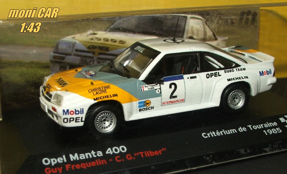 OPEL Manta 400 No.2 - Guy Frequelin - C. G. "Tilber" - Critérium de Touraime 1985 (1:43) Altaya/IXO