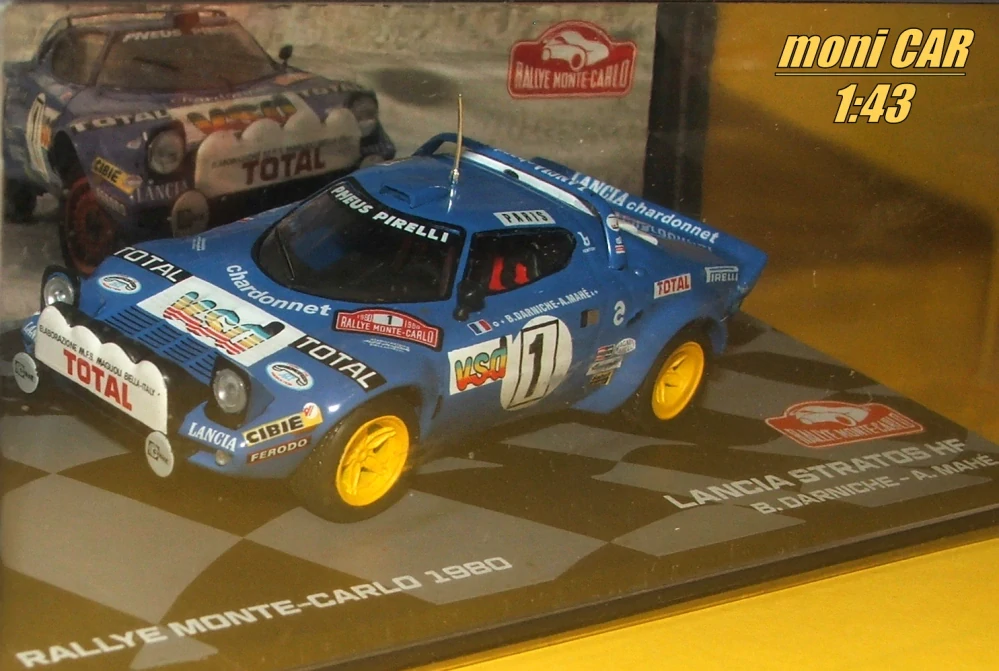 LANCIA Stratos HF - No.1 - Bernard Darniche - Alain Mahé - Rallye Monte Carlo - 1980 (1:43) Altaya/IXO