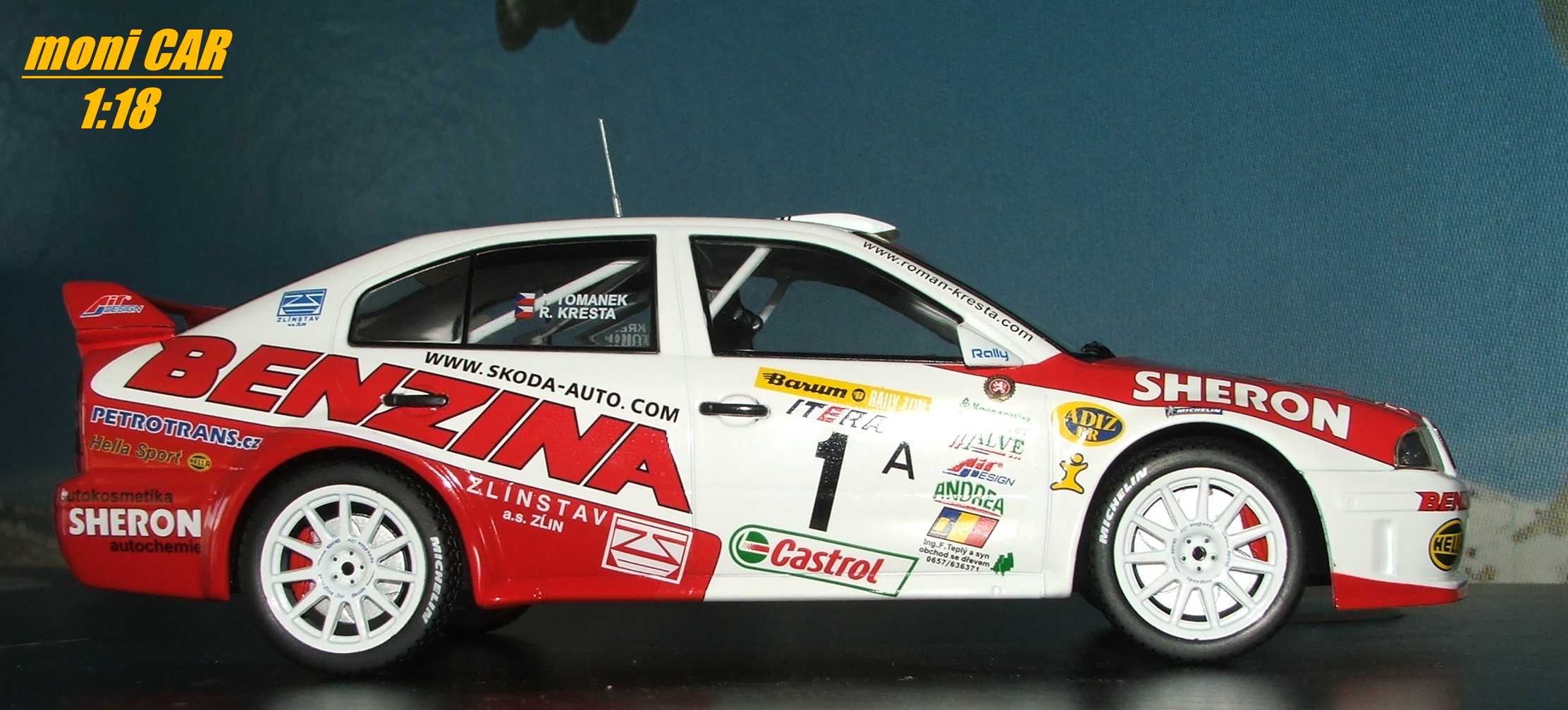 ŠKODA Octavia WRC EVO 3 No.1 (MBN 98-16) R. Kresta/J. Tománek (1:18) FOX18