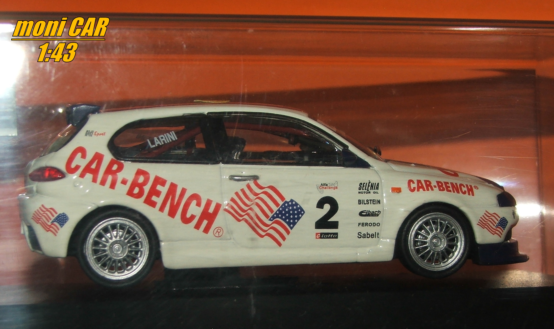 ALFA ROMEO 147 GTA Cup No.2 - Andrea Larini Circuito Di Pergusa 2003 winner (1:43) Altaya/IXO