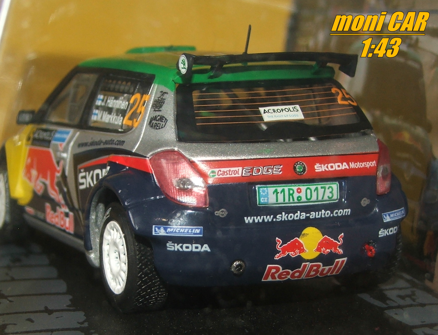 ŠKODA Fábia S2000 No.25 - J. Hänninen - M. Markkula - Rally Acropolis 2011 (1:43) Altaya/IXO