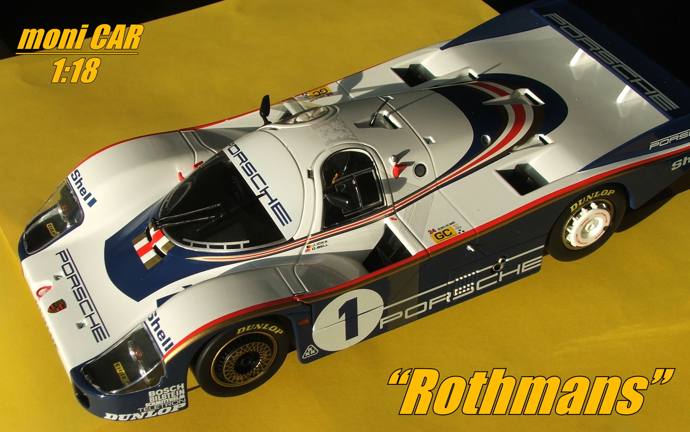 PORSCHE 956LH No.1 - Jacky Ickx / Derek Bell - Winner Le Mans 1982 "Rothmans" (1:18) SOLIDO