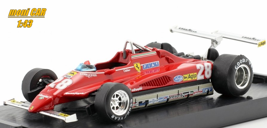 FERRARI 126C2 No.28 - Didier Pironi - Winner Long Beach GP 1982 (1:43) BRUMM