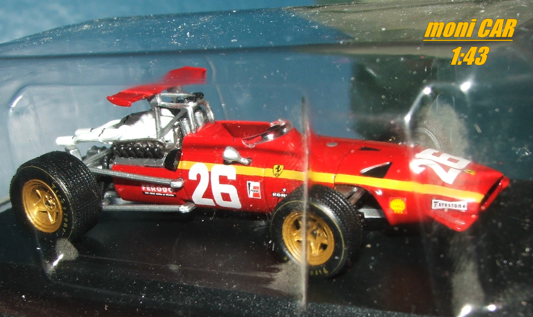 FERRARI 312 F1 No.26 Jacky Ickx - Winner France GP F1 - 1968 (1:43) Altaya/IXO