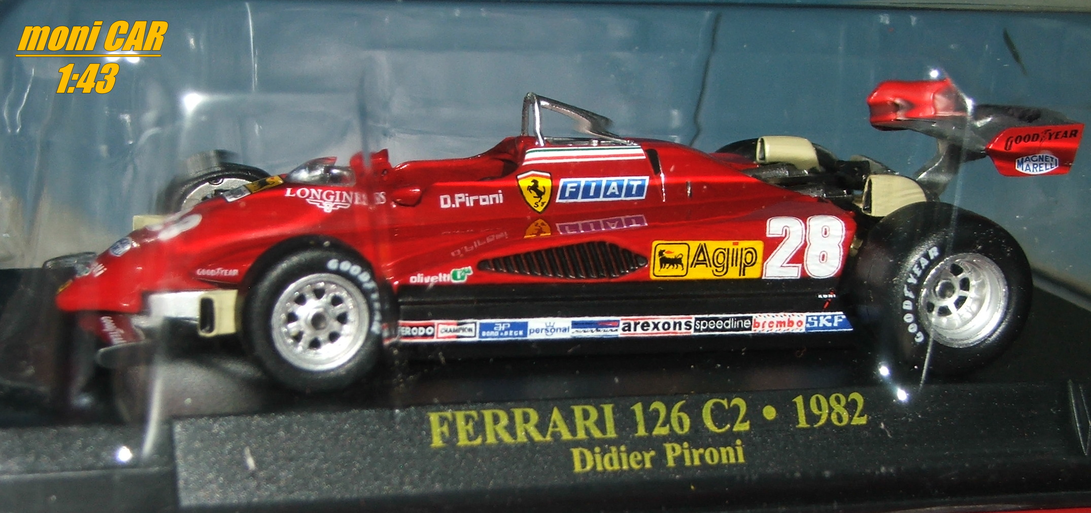 FERRARI 126 C2 No.28 - Didier Pironi - 1982 (1:43) Altaya/IXO