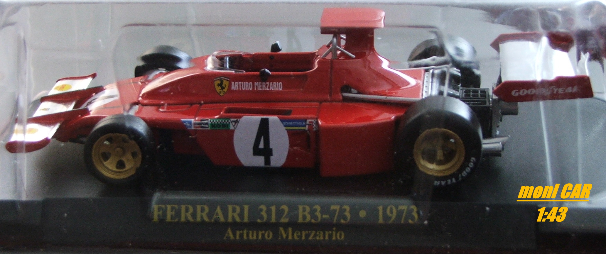 FERRARI 312 B3-73 No.4 - Arturo Merzario - F1 - 1973 (1:43) Altaya/IXO