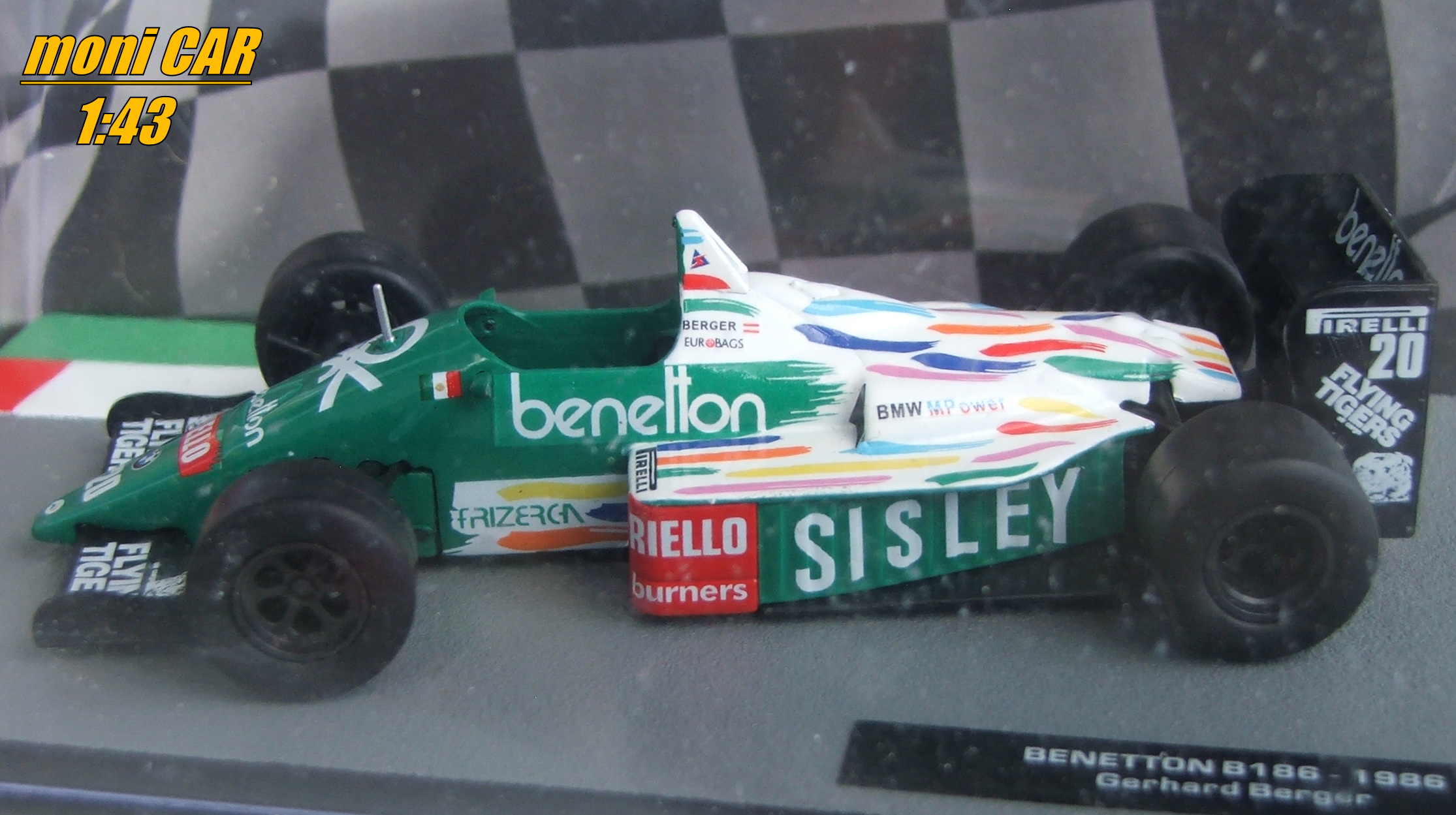 BENETTON B186 No.20 Gerhard Berger - 1986 (1:43) Altaya/IXO