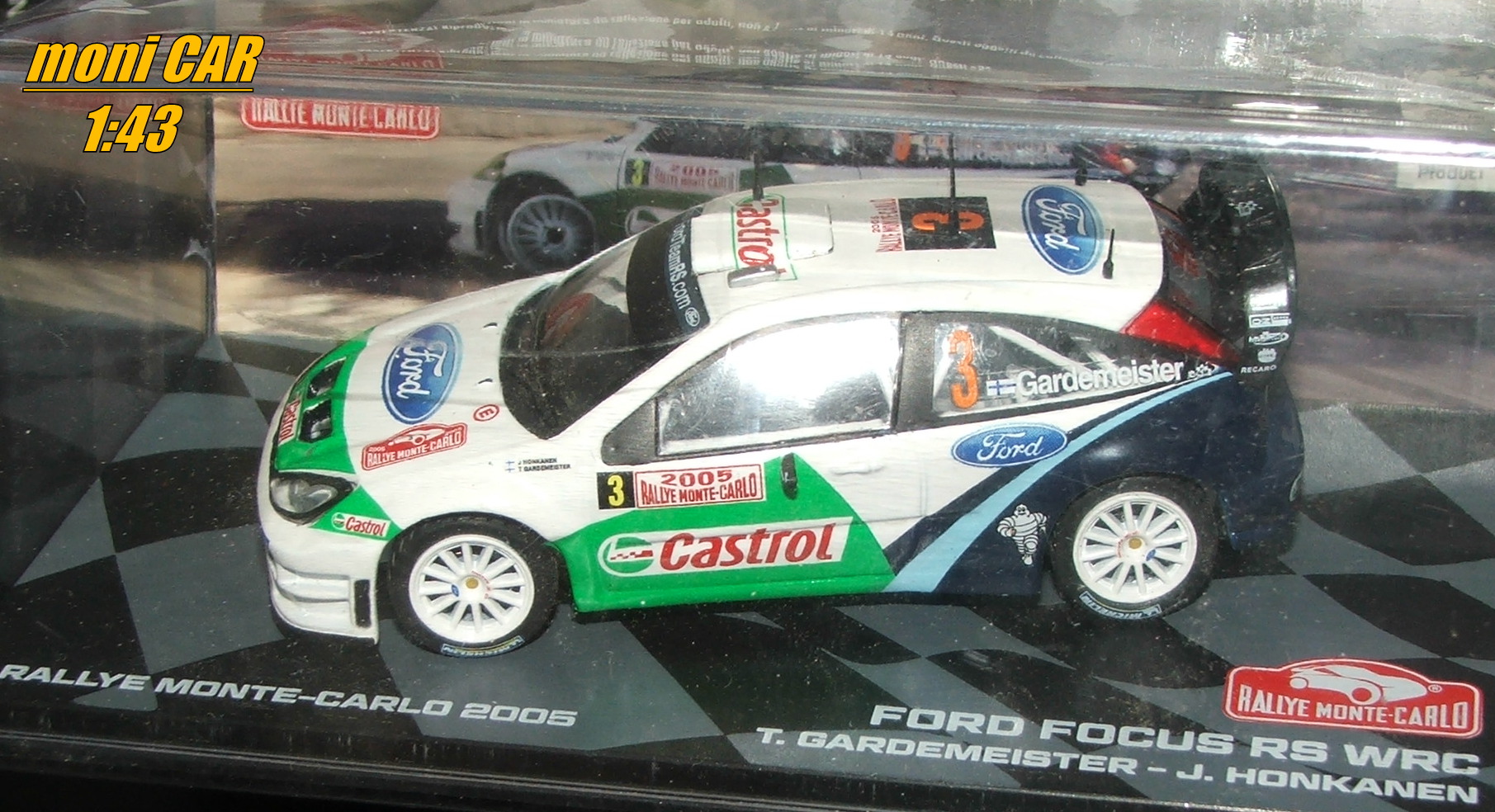 FORD Focus RS WRC No.3 T. Gardemeister - J. Honkanen Rallye Monte Carlo 2005 (1:43) Altaya/IXO