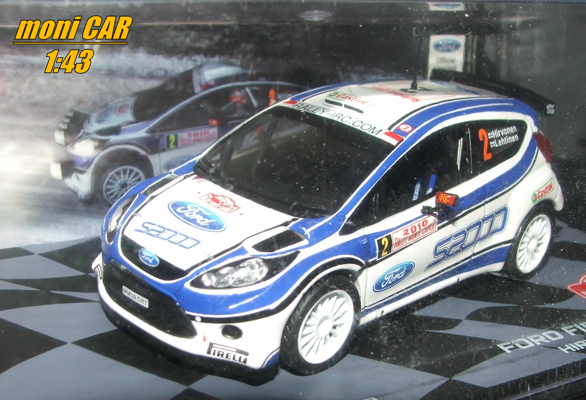 FORD Fiesta S2000 No.2 - M. Hirvonen - J. Lehtinen - Winner Rally Monte Carlo 2010 (1:43) Altaya/IXO