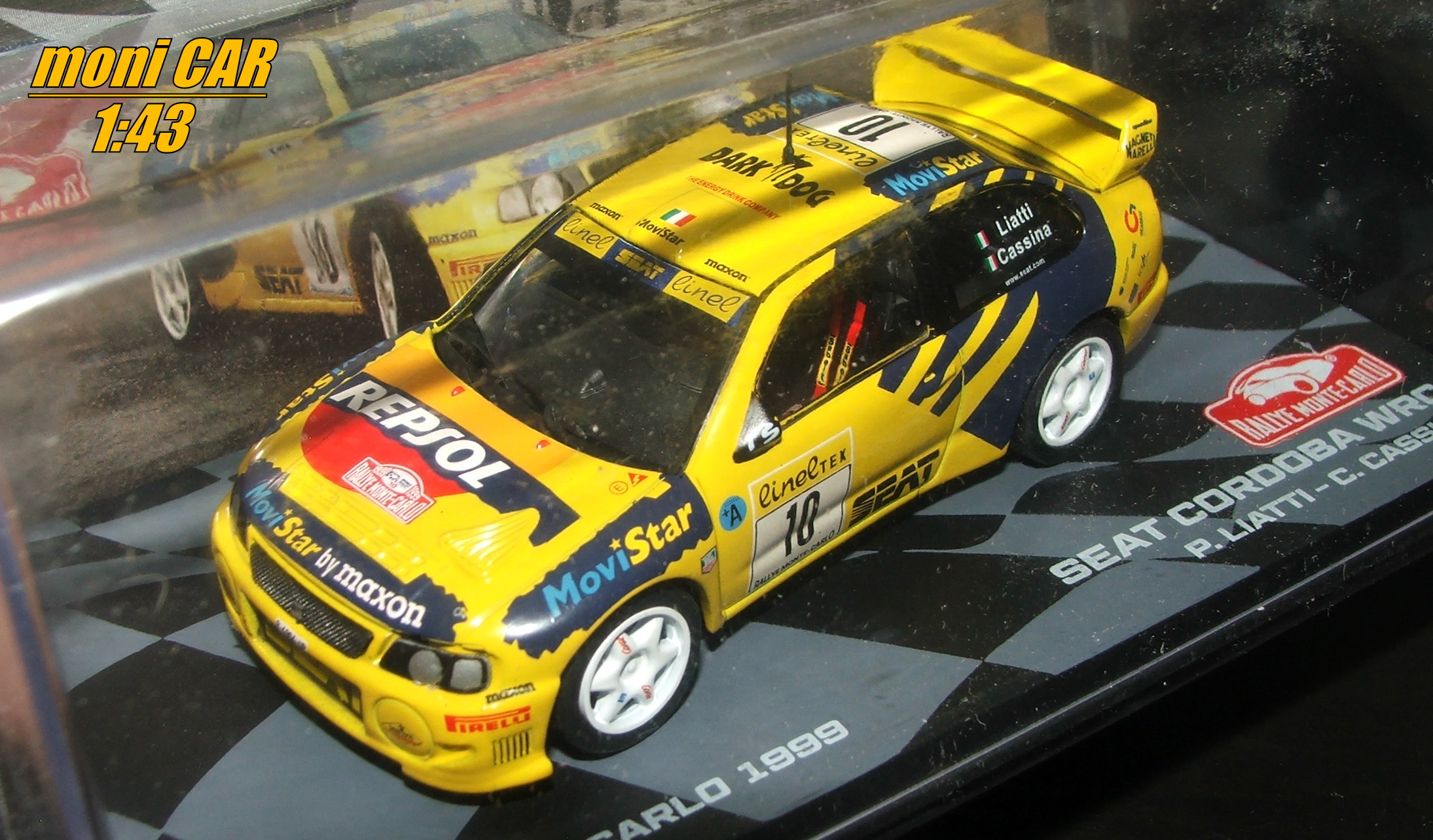 SEAT Cordoba WRC Repsol No.10 - P. Liatti - C. Cassina Rallye Monte Carlo 1999 (1:43) Altaya/IXO