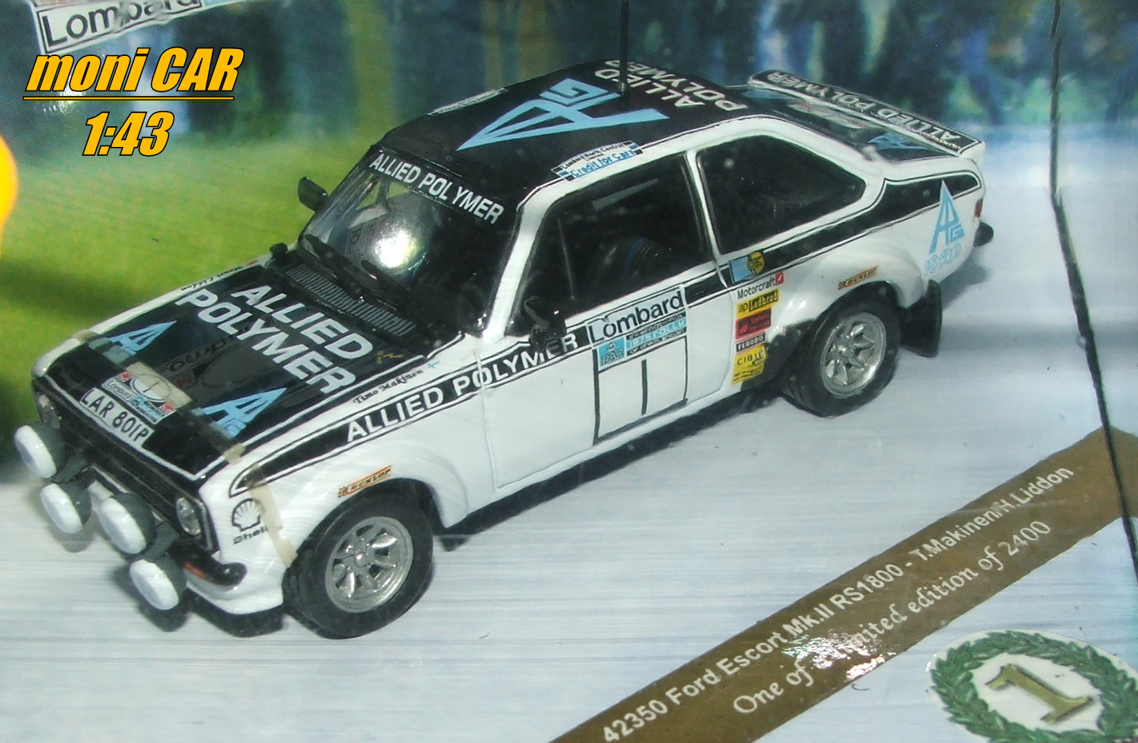 FORD Escort Mk II RS 1800 - T. Makinen - H. Liddon - Winner RAC Lombard Rally 1975 (1:43) Vitesse