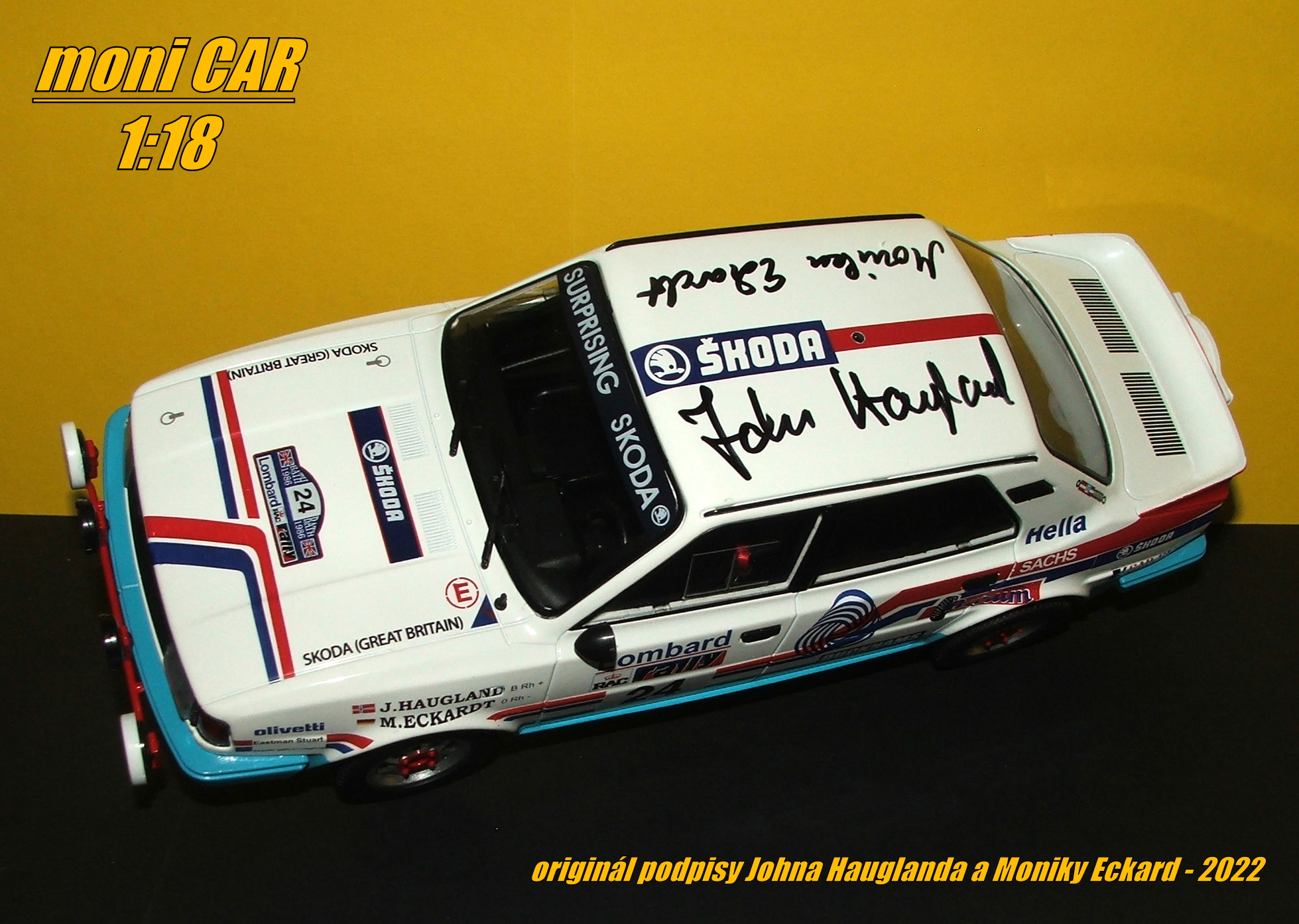 ŠKODA 130 LR No.24 - John Haugland-Monika Eckardt - RAC Lombard Rally 1986 (1:18) FOX18